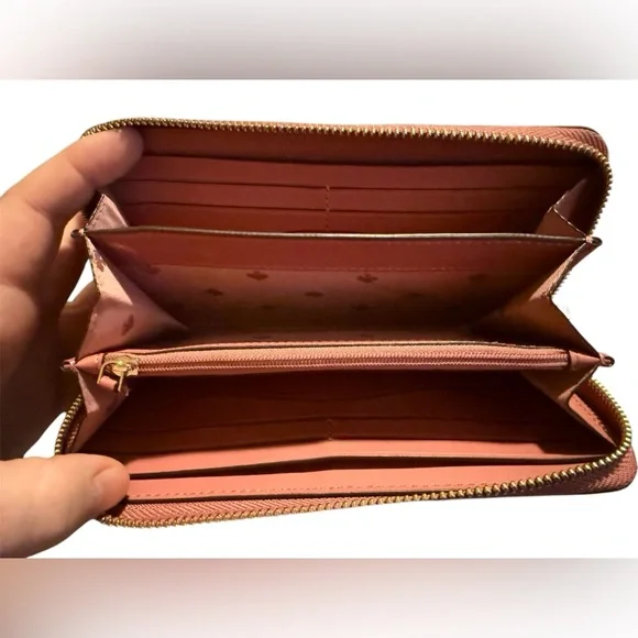 Kate Spade Women's Mauve Leather Wallet - Picture 2 of 7
